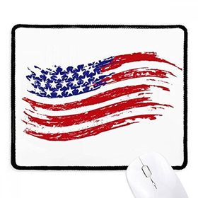 Dıythinker Siyah Yıldızlar ve Çizgiler Özel Amerika Ülke Bayrağı Kaymaz Fare Altlığı