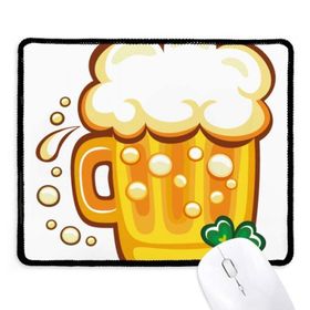 Dıythinker Siyah Yonca Sarı Bira İrlanda St.Patrick's Day Kaymaz Fare Altlığı