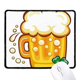 Dıythinker Siyah Yonca Sarı Bira İrlanda St.Patrick's Day Kaymaz Fare Altlığı