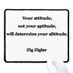 Dıythinker Siyah Your Attitude Not Aptitude Determine İlham Verici Kaymaz Fare Altlığı