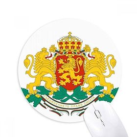 Dıythinker Sofia Bulgaristan Ulusal Amblem Baskılı Yuvarlak Kaymaz Kauçuk Mouse Pad