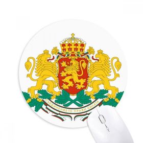 Dıythinker Sofia Bulgaristan Ulusal Amblem Baskılı Yuvarlak Kaymaz Kauçuk Mouse Pad