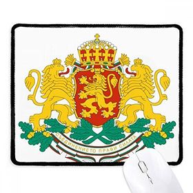 Dıythinker Sofia Bulgaristan Ulusal Amblem Kaymaz Siyah Başlıklı Kenarlar Mouse Pad