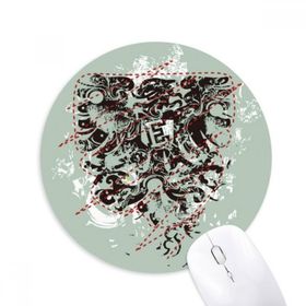 Dıythinker Soyut Tasarım Desen Grafiti Sokak Baskılı Yuvarlak Kaymaz Kauçuk Mouse Pad