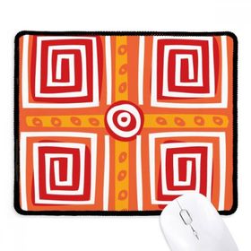 Dıythinker Spiral Kutular Meksika Totems Antik Uygarlık Kaymaz Siyah Başlıklı Kenarlar Mouse Pad