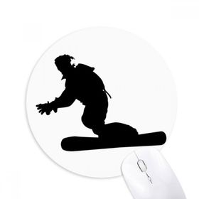 Dıythinker Spor Kayak Kayak Tahtasıcu Baskılı Yuvarlak Kaymaz Kauçuk Mouse Pad