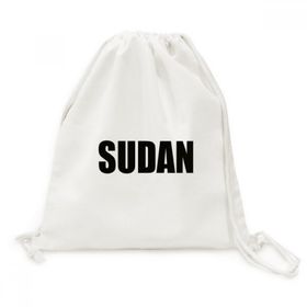 Dıythinker Sudan Ülke Adı Siyah Kanvas İpli Sırt Çantası