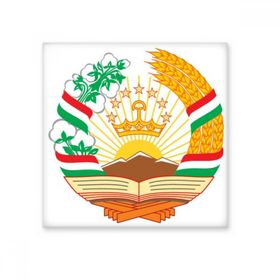 Dıythinker Tacikistan Asya Ulusal Amblem Seramik 10x10 cm Seramik Karo