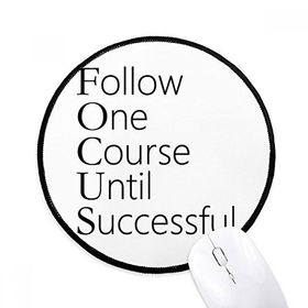 Dıythinker Takip Başarılı Alıntı Yuvarlak Kaymaz Mouse Pad