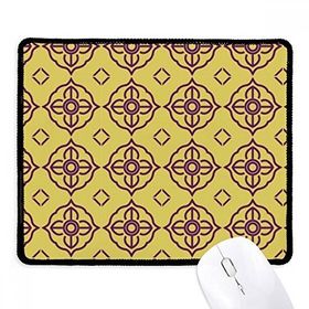 Dıythinker Tayland Altın Mor Dekoratif Illüstrasyon Kaymaz Mouse Pad