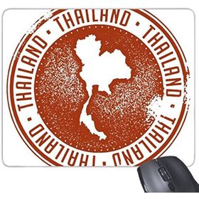 Dıythinker Tayland Krallığı Tayland Geleneksel Gümrük Kültürü I Love Tayland Haritası Sanat Mouse Pad