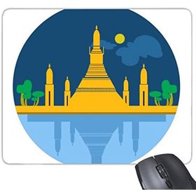 Dıythinker Tayland Krallığı Taylandda Üretilen Geleneksel Gümrük Kültürü Özel Tapınak Kalkanı Mouse Pad