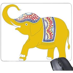 Dıythinker Tayland Krallığı Taylandda Üretilen Geleneksel Gümrük Kültürü Sarı Fil Kalkanı Mouse Pad