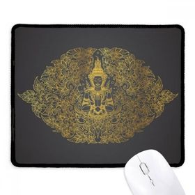 Dıythinker Tayland Simetrik Altın Folyo Illüstrasyon Kaymaz Mouse Pad
