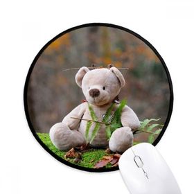 Dıythinker Teddy Bear Ormancılık Bilim Doğa Yuvarlak Kaymaz Mouse Pad