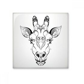 Dıythinker Tibet Antilop Hayvan Portre Seramik 10x10 cm Seramik Karo