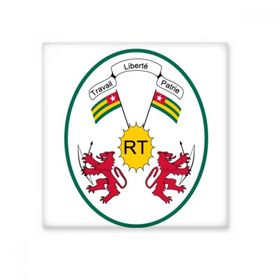Dıythinker Togo Afrika Ulusal Amblem Seramik 10x10 cm Seramik Karo