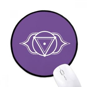 Dıythinker Totem Desen Çiçek Üçgen Yuvarlak Kaymaz Mouse Pad