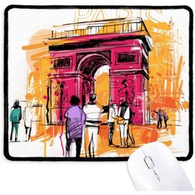 Dıythinker Triumphal Arch Paris Fransa El Çizimi Kaymaz Mouse Pad