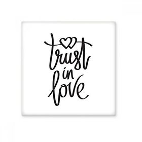 Dıythinker Trust in Love Alıntı Seramik Biske Fayans 20x20 cm Seramik Karo