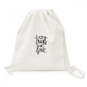 Dıythinker Trust In Love Alıntı Tuval İpli Sırt Çantası