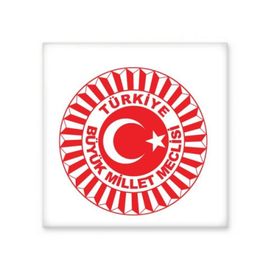 Dıythinker Türkiye Asya Ulusal Amblem 15x15 cm Seramik Karo