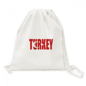 Dıythinker Türkiye Ülke Bayrağı İsim Kanvas İpli Sırt Çantası