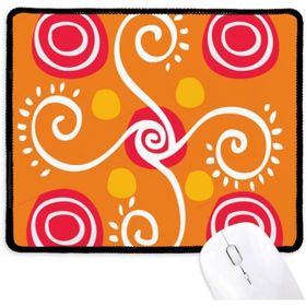 Dıythinker Turuncu Bitkiler Meksika Totems Antik Uygarlık Kaymaz Mouse Pad