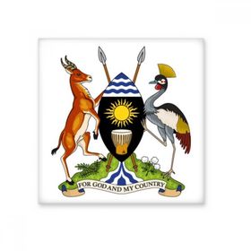 Dıythinker Uganda Afrika Ulusal Amblem 15x15 cm Seramik Karo