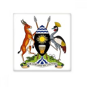 Dıythinker Uganda Afrika Ulusal Amblem 20x20 cm Seramik Karo