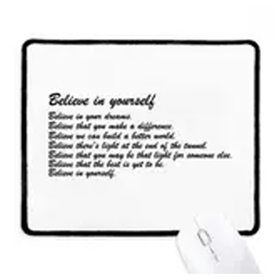 Dıythinker Ünlü Şiir Alıntı Believe In Yourself Kaymaz Mouse Pad