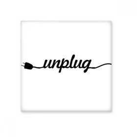 Dıythinker Unplug Alıntı 10x10 cm Seramik Karo