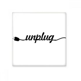 Dıythinker Unplug Alıntı 10x10 cm Seramik Karo