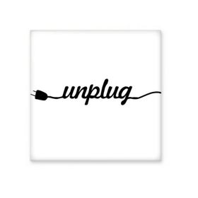 Dıythinker Unplug Alıntı 15x15 cm Seramik Karo