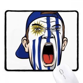 Dıythinker Uraguay Bayrağı Yüz Makyaj Maskesi Kap Kaymaz Mouse Pad