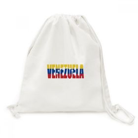 Dıythinker Venezuela Ülke Bayrağı İsim Kanvas İpli Sırt Çantası