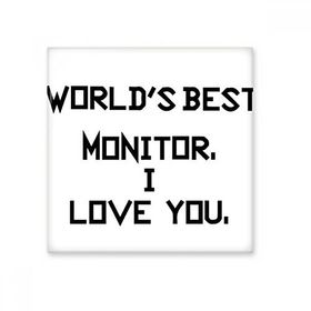 Dıythinker World Best Monitorã¯åI Love You Mezuniyet Sezonu 15x15 cm Seramik Karo