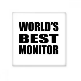 Dıythinker Worlds Best Monitor Mezuniyet Sezonu 10x10 cm Seramik Karo