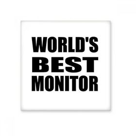Dıythinker Worlds Best Monitor Mezuniyet Sezonu 10x10 cm Seramik Karo