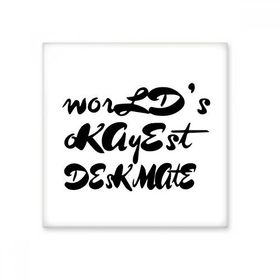 Dıythinker Worlds Okayest Deskmate Mezuniyet Sezonu Seramik Biske Fayans 20x20 cm Seramik Karo