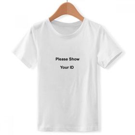 DIYthinker XL Beyaz Erkek Pleaseâ Showa youra Idâ Siyah Sembol Yuvarlak Yaka Tişört