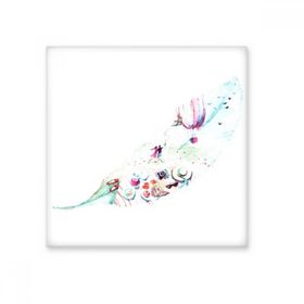 Dıythinker Yaprak Yangın Balonu Şapka Kamera Suluboya Boyama 15x15 cm Seramik Karo
