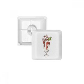 Dıythinker Yaprakları Red White Ice Cream Kupa