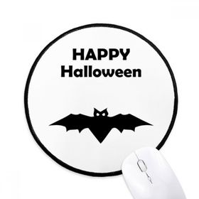Dıythinker Yarasa Mutlu Hayalet Korku Cadılar Bayramı Yuvarlak Kaymaz Mouse Pad