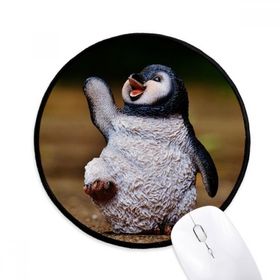 Dıythinker Yaratık Antarktika Sevimli Penguen Bilim Doğa Yuvarlak Kaymaz Mouse Pad