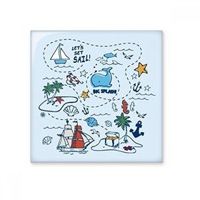 Dıythinker Yelken Sıçraması Seyahat Seramik 10x10 cm Seramik Karo