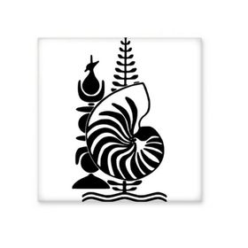 Dıythinker Yeni Kaledonya Ulusal Amblem Seramik 10x10 cm Seramik Karo