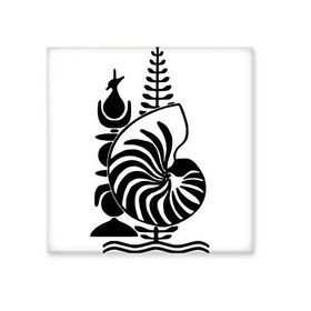 Dıythinker Yeni Kaledonya Ulusal Amblem Seramik 10x10 cm Seramik Karo