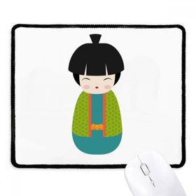 Dıythinker Yeşil Kimono Bebek Sanat Japonya Kaymaz Mouse Pad