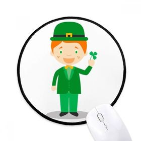 Dıythinker Yeşil Takım İrlanda Karikatür Yuvarlak Kaymaz Mouse Pad